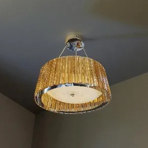 Qulik Gold Radiance Piping Luxury LED Crystal Chandelier Light (QL-A6005-800-300)