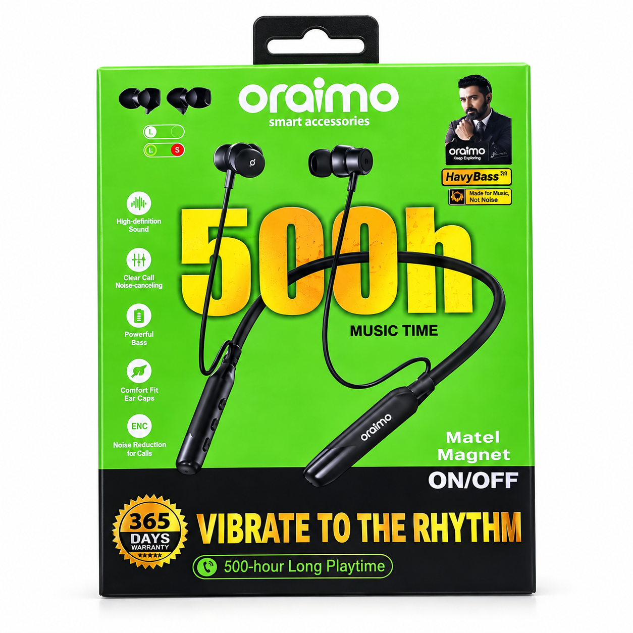 Oraimo Wireless Magnetic Neckband 500H