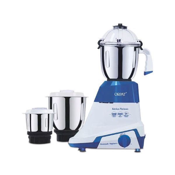 Portable Durable Household Orpat Kitchen Mixer Grinder & Blender Platinum 1200Watt