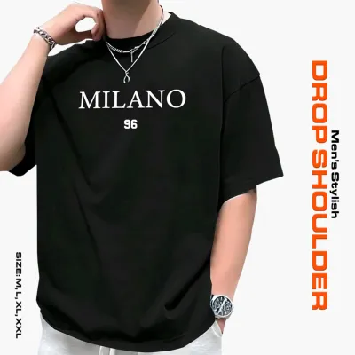 Men's Stylish Drop Shoulder- Milano Black