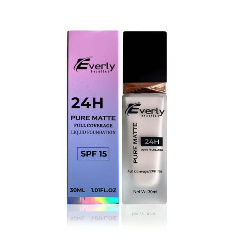 Everly Beauties Pure Matte Full Coverage Foundation - Beige (China)