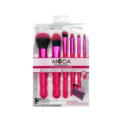Royal And Langnickel Moda Pro Makeup Brushes 7PC Total Face Flip Kit (China)