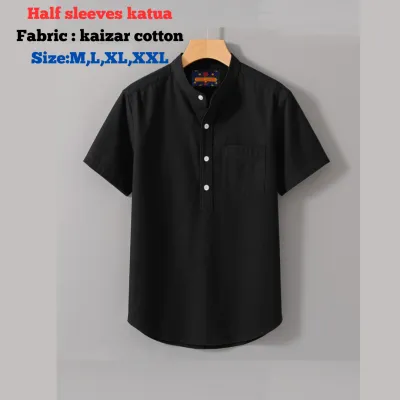 kaizar cotton  Half sleeves katua For Men's
