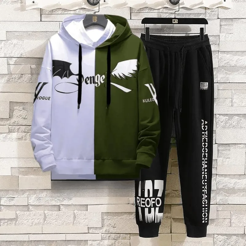 Hoodie and Trouser Set for Men and Women, Cotton Hoodie, 250 GSM