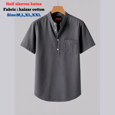 kaizar cotton  Half sleeves katua For Men's