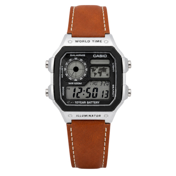 CASIO ILLUMINATOR LEATHER STRAP PREMIUM WATCH