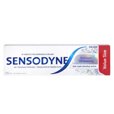 Sensodyne Brilliant Whitening With Triple Cleaning Action Toothpaste 135ml (France)