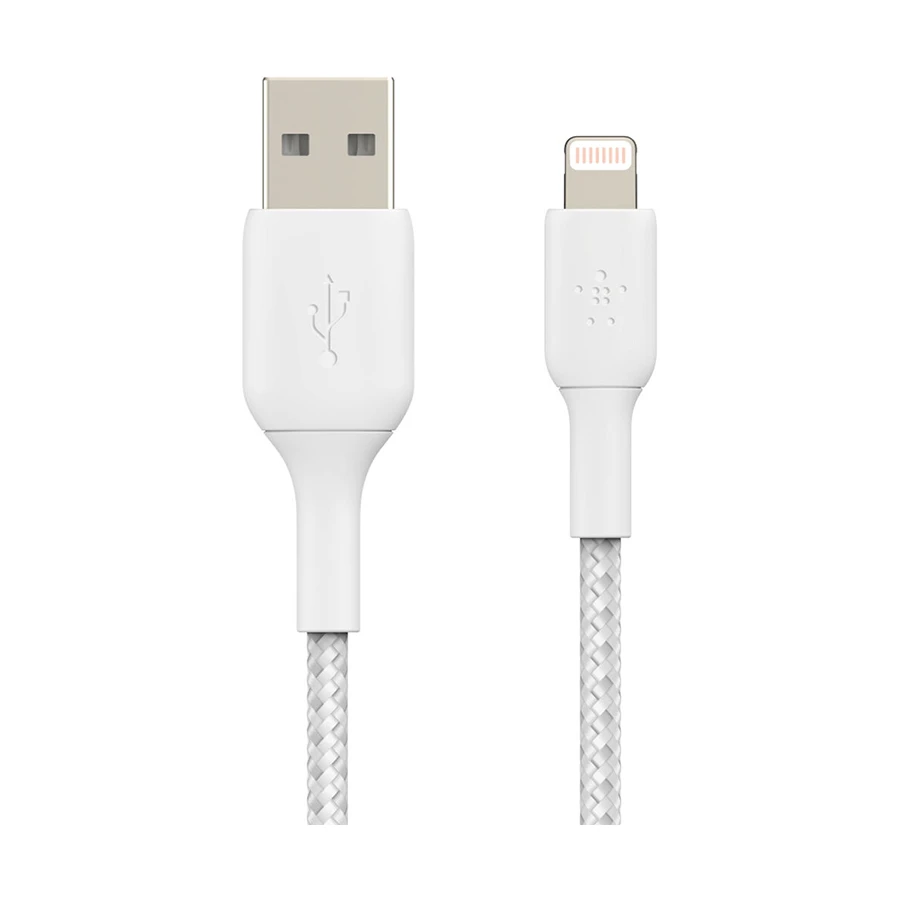 Belkin CAA002bt2MWH USB-A to Lightning 2 Meter White Braided Cable