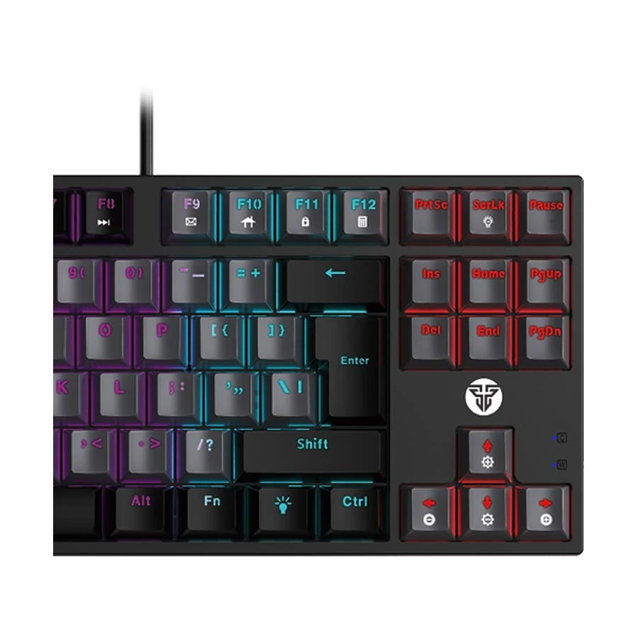 Fantech Atom87 MK876v2 Wired Red Switch Mechanical Keyboard Grey Sumi