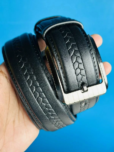 Genuine Leather Belt- Black (GearUp1005)