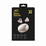 J87 Air Conduction Open-Ear True Wireless Earbuds – Bluetooth 5.4 TWS Sports Headphones with Wireless Charging, ENC Noise Cancelling & 24H Battery