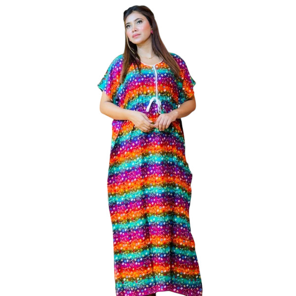 Long Kaftan Maxi in China Linen