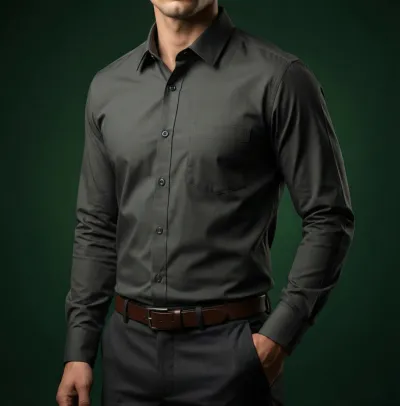 Premium Formal Shirt (Ash)