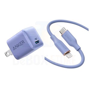 ANKER B8662 PowerPort III Colorful Nano 20W – Single USB-C PowerIQ 3.0 Purple