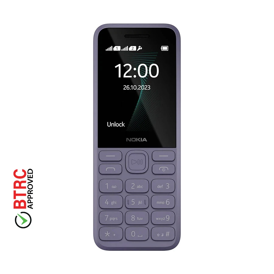 Nokia 130 (2023) Purple Feature Phone (Dual Sim)