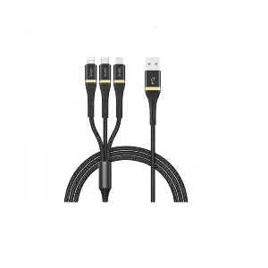 WiWU ED-104 3A Lightning+Type-c+Micro Cable