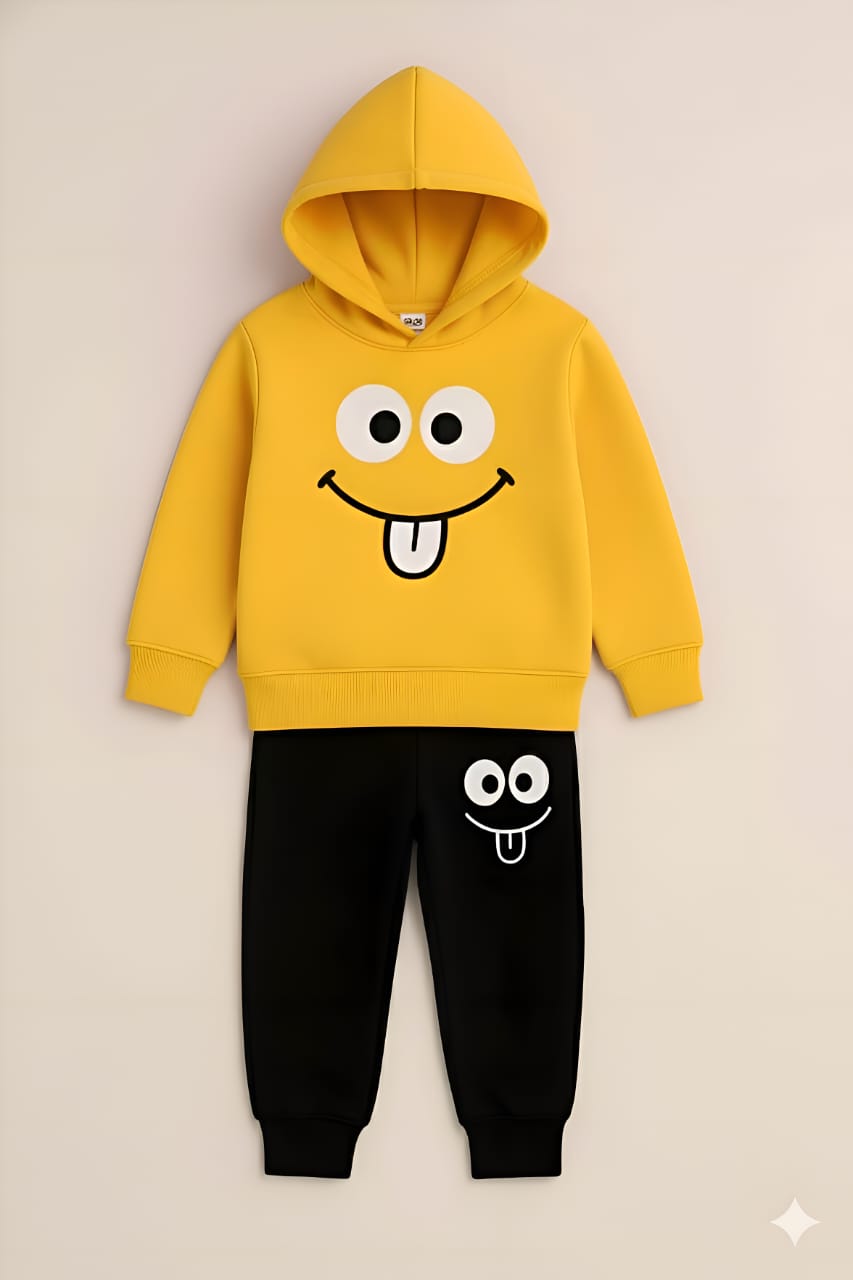 Baby Hoodie Set with Pant for Boys and Girls, Sizes 3-6M to 9-10Y