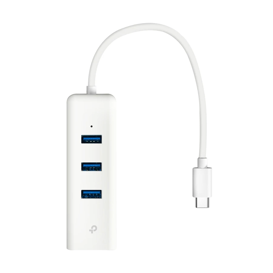 TP-Link UE330C USB-C 3-Port Hub & Gigabit Ethernet Adapter White