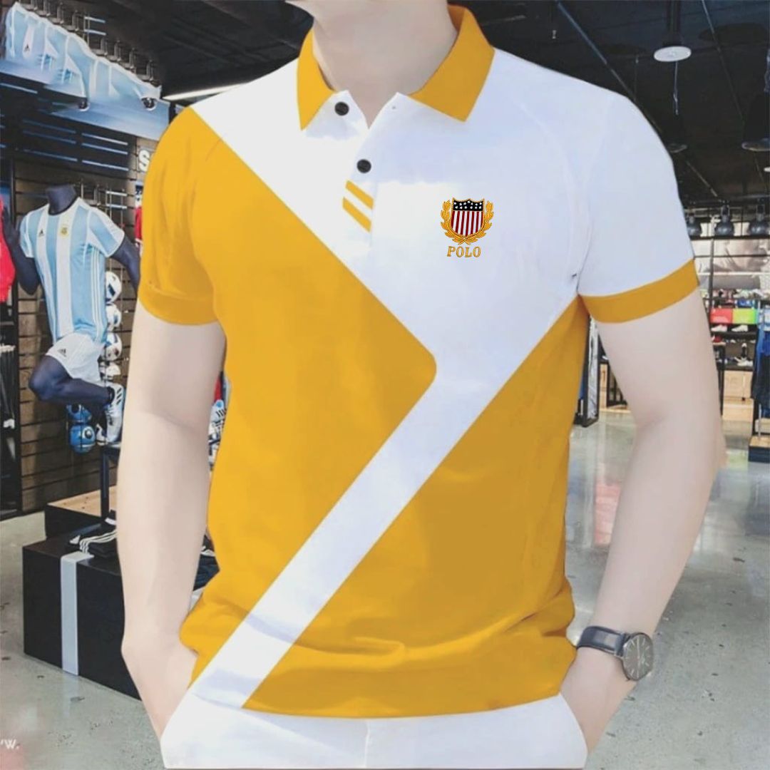 Men's Casual PK Cotton Polo Shirt, 210 GSM, Sizes L and XL, 2 Colours