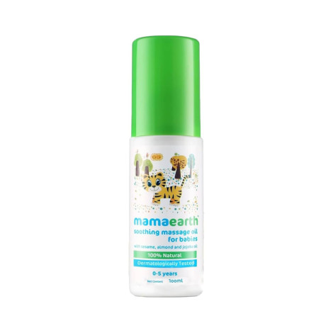 Mamaearth Baby Soothing Massage Oil  100ml For 0-5 years (India)