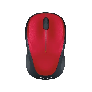 Logitech M235 Rubber sides Wireless Mouse, Red Color