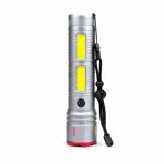 Premium Laser Cannon X03 Metal Tactical Flashlight -Long Lasting LED Torch with Built-in Power Bank
