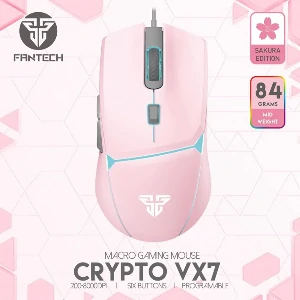 Fantech VX7 Crypto Sakura Edition 6 Button USB Gaming Mouse