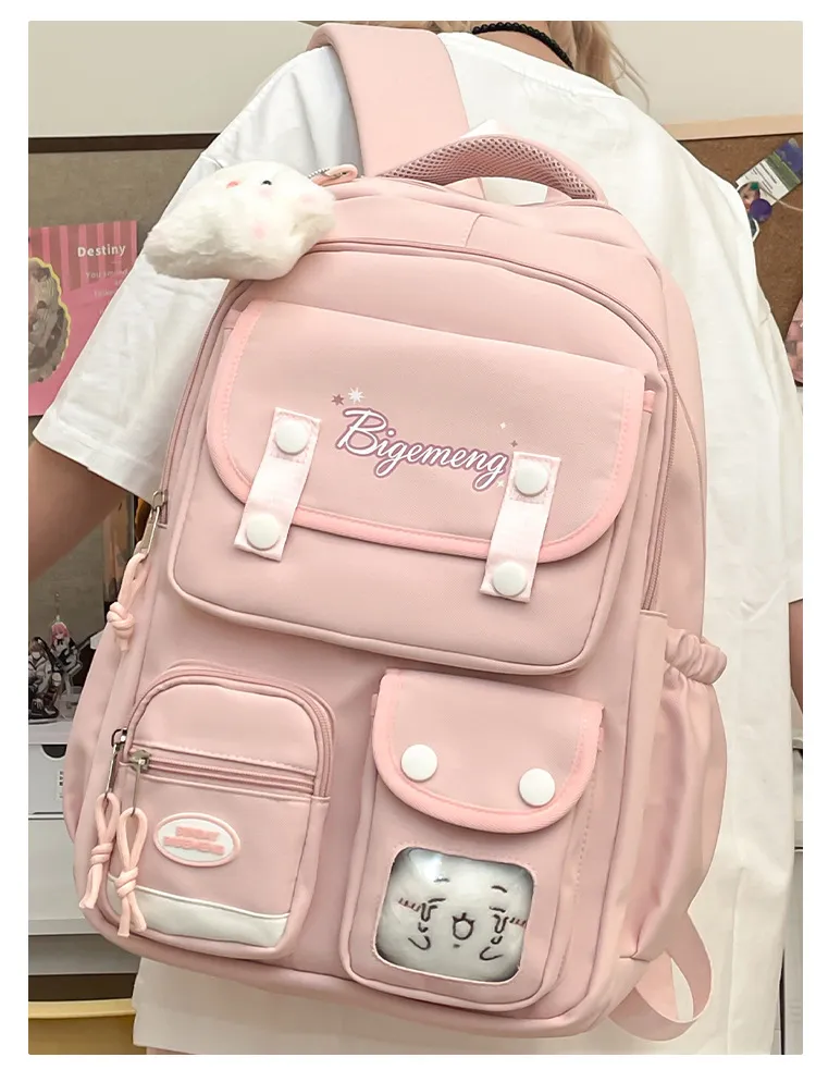Student School Backpack with Doll for Primary and High School