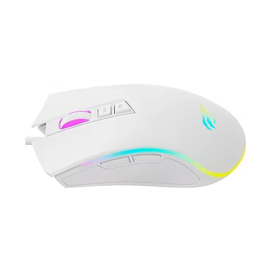 Havit MS1034 RGB Backlit Programmable White Gaming Mouse