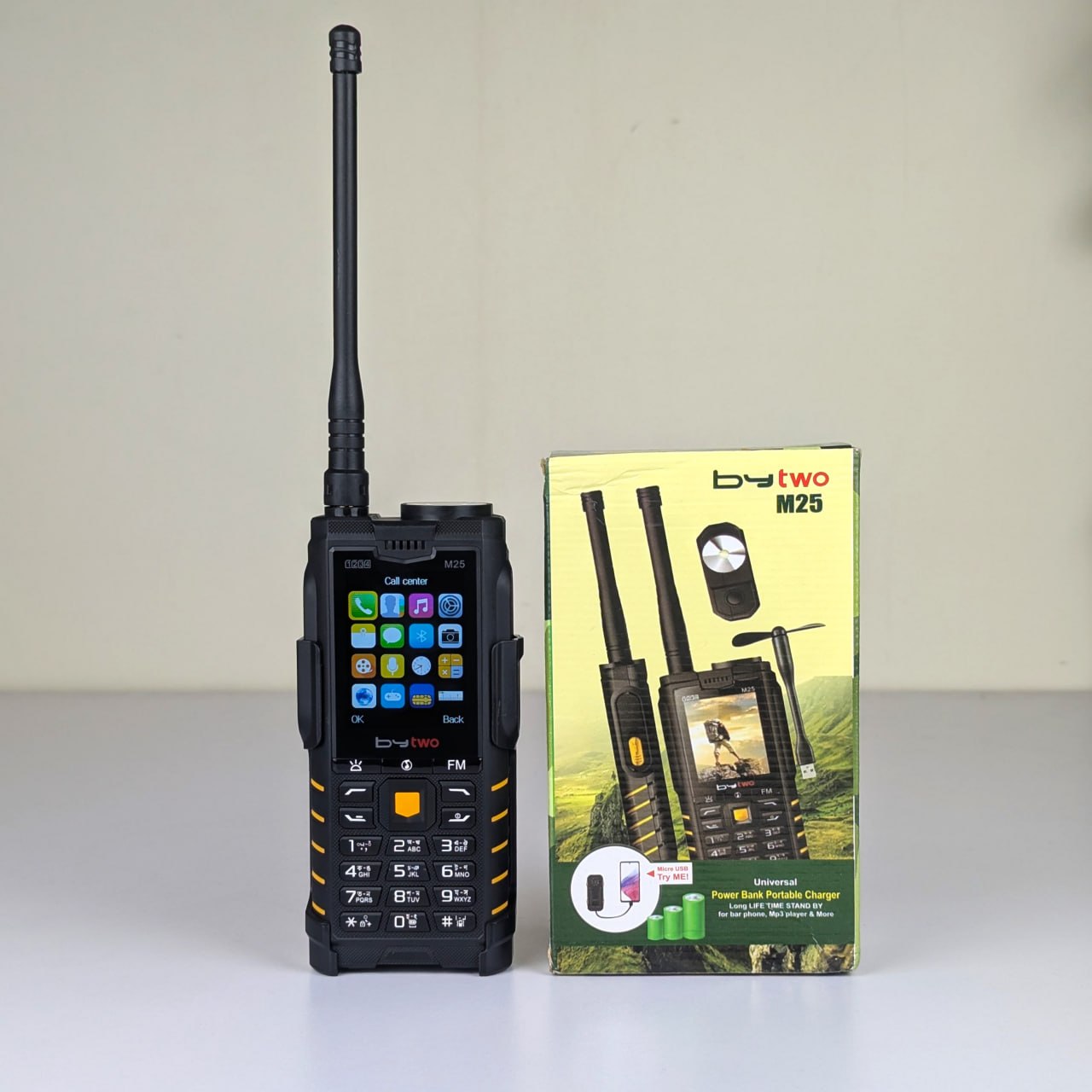 Bytwo M25 Four SIM Button Phone with 5200mAh Power Bank