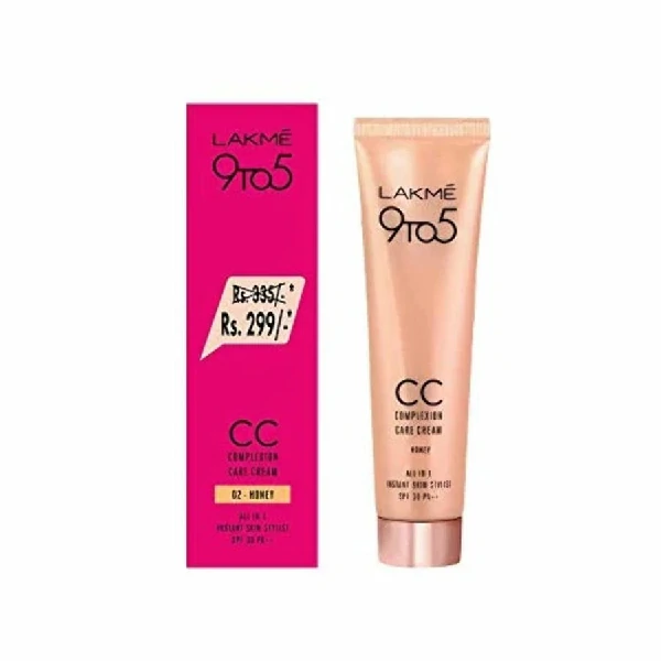 Lakme 9 To 5 CC Complexion Care Cream Honey 02 (30gm)