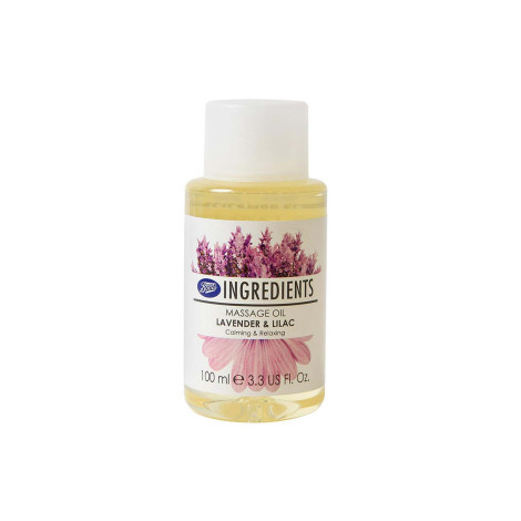 Boots Ingredients Lavender & Lilac Massage Oil 100ml (Thailand)