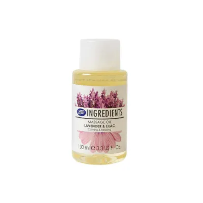 Boots Ingredients Lavender & Lilac Massage Oil 100ml (Thailand)