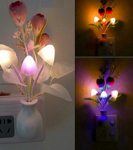 LED Sensor Mushroom Night Light