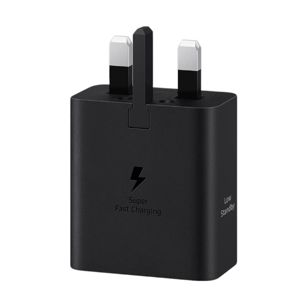 Samsung T4511 45W USB-C Black Charger With Cable (3 Pin, UK)