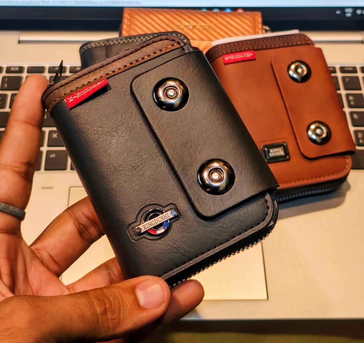 Metal Chain Card Holder Wallet for ATM and NID Cards