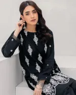 Soft Cotton Two Piece with Full Body Embroidery, 6 Colours