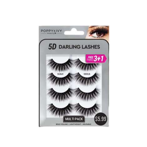Absolute New York Multipack 5D Darling Eye Lashes - ELDL61 Cecilia (Indonesia)
