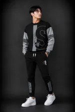 Men's Pure Cotton Full Sleeve T-Shirt and Trouser Set, 200 GSM