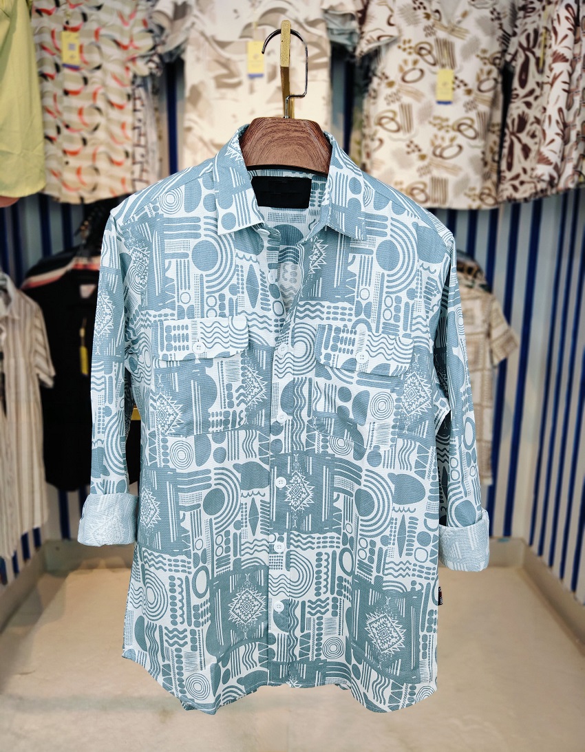 Men's AC Cotton Double Pocket Shirt with Lap Seam