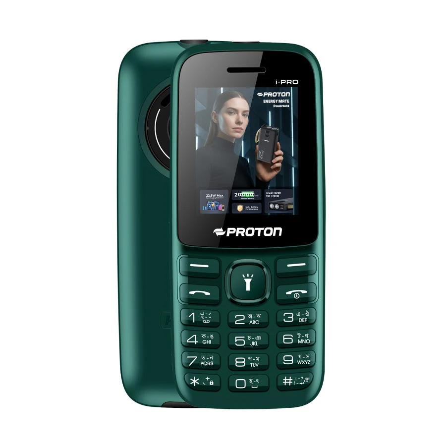 Proton i-Pro Green Feature Phone (Dual Sim)