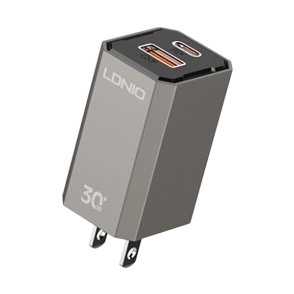 Ldnio A2527C 2-Port USB & USB-C 30W Grey Charger