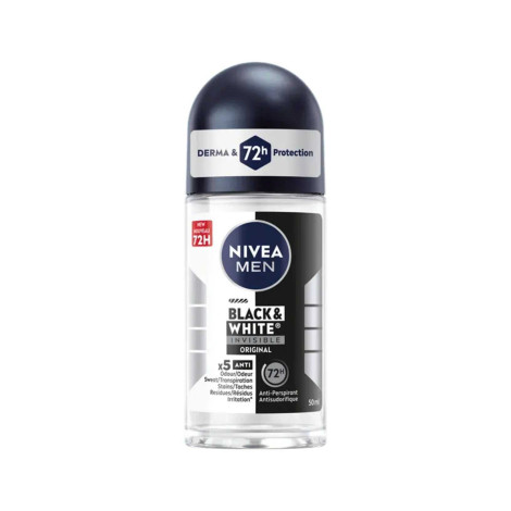 Nivea Black & White Invisible Original Roll on 50ml (Indonesia)