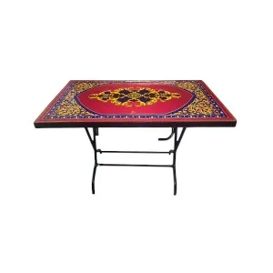 Deco Classic Table 4 Seat S/L Print Stone Black