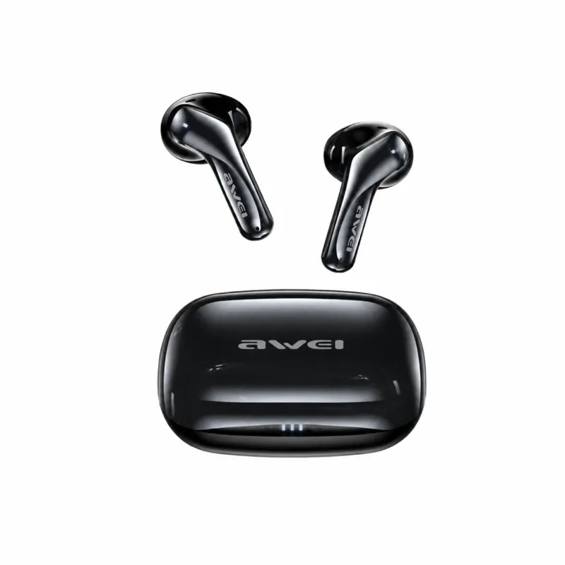 Awei T230 ANC Pro True Wireless Earbuds – Bluetooth 6.0 Active & Environmental Noise Cancelling Earphones with 300mAh Charging Case