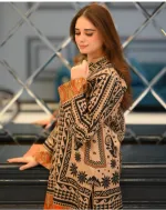 Cotton Silk Digital Print Two Piece, Sizes 36 to 42, 3 Colours