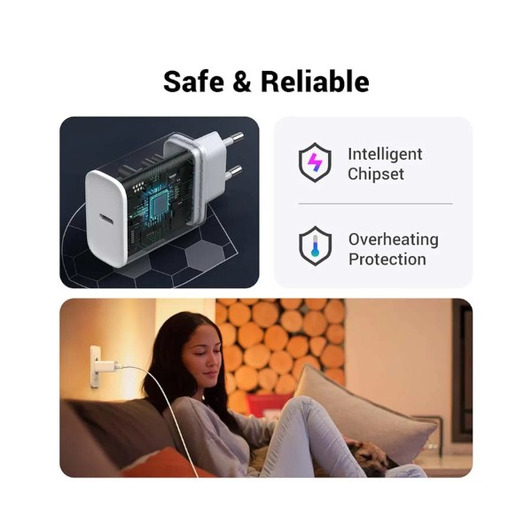 Ugreen CD137 20W PD USB-C White Charger