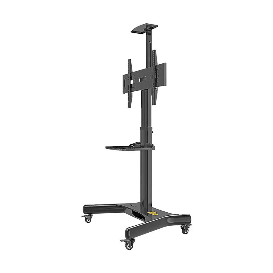 Kaloc KLC-161/B 32-60 Inch Adjustable Mobile TV Trolley, Black