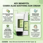 Cosrx Aloe Soothing Sun Cream SPF 50+ Pa+++ 50ml (Korea)