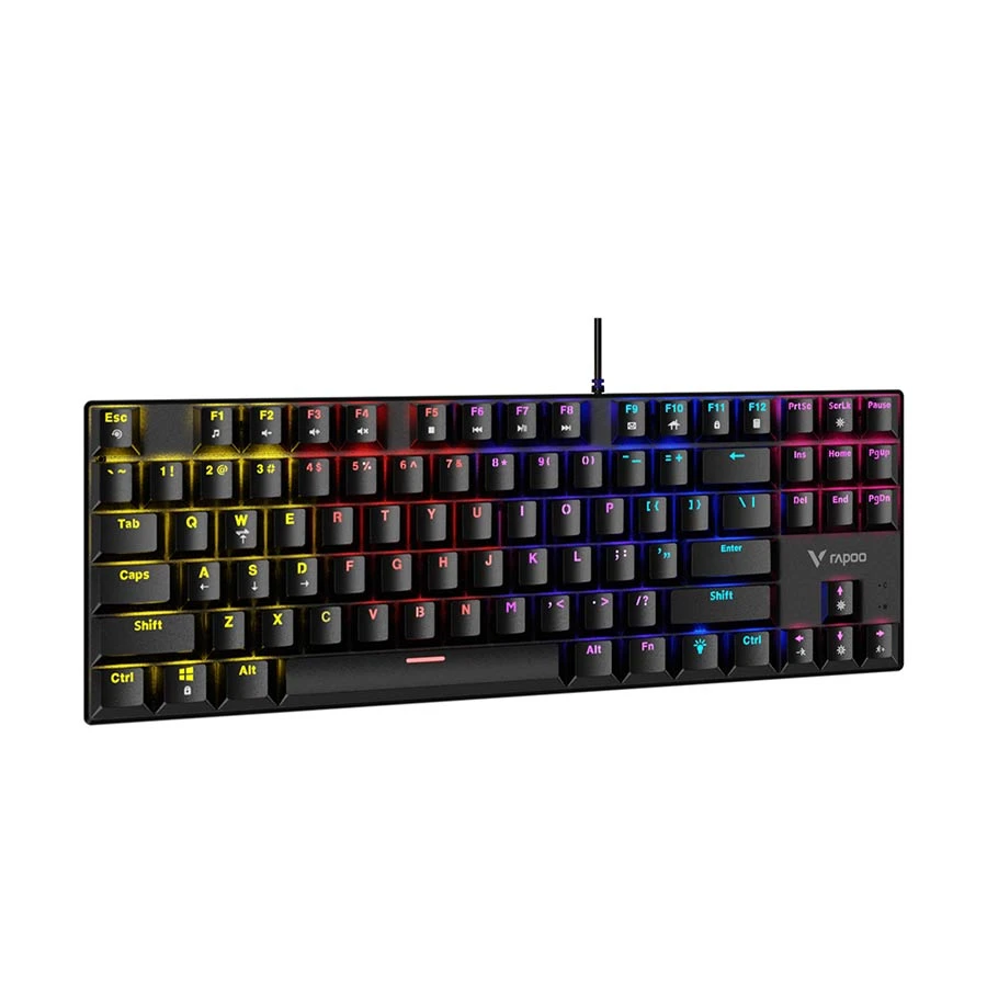 Rapoo GK500-87 Wired (Blue Switch) Black Mechanical Gaming Keyboard
